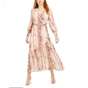 Snake-Print Wrap Maxi Dress, Created for Macy's XL